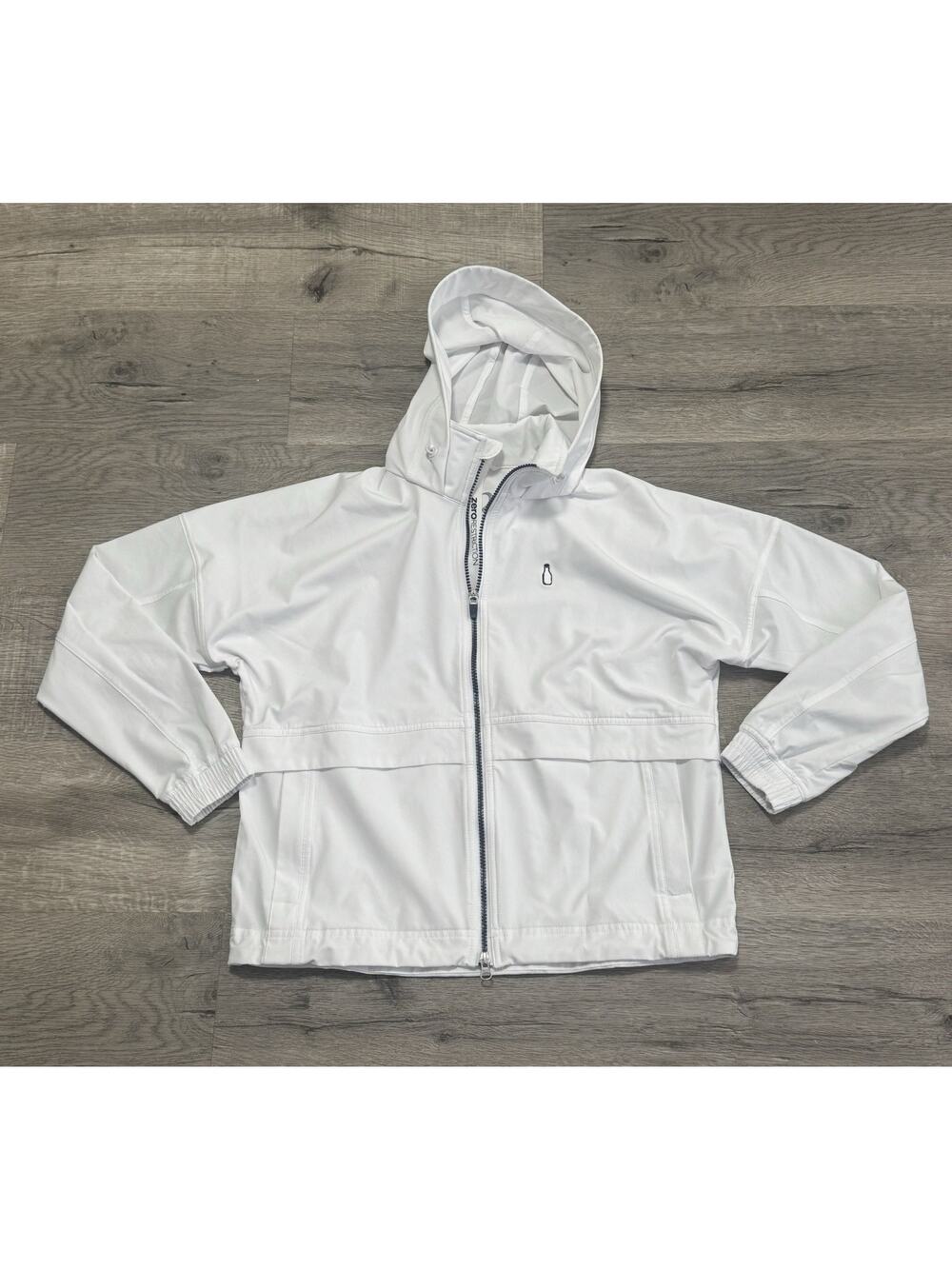 Zero Restriction McArthur Golf Club Women’s Windbreaker Rain Jacket S White EUC